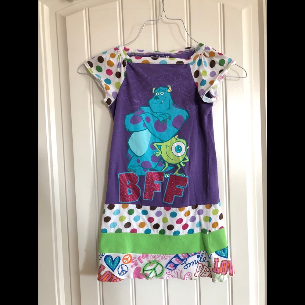 💜 Girls custom made Monsters Inc. dress.